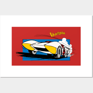 Mach 5 Retro Color Posters and Art